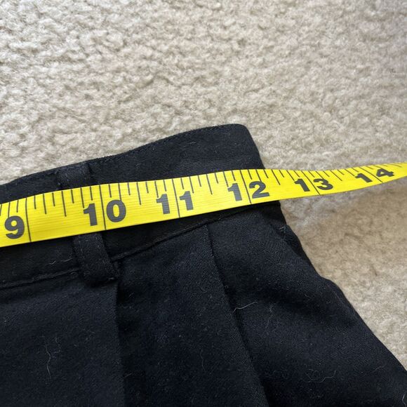 J Crew sz 6 High Rise Italian Merino Wool Black Pleated Front Slacks Dress Pants - Picture 9 of 12